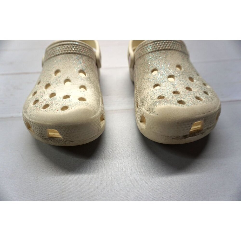Crocs Kids' Iconic Crocs Comfort Glitter Clogs - Size C13 - Picture 11 of 12